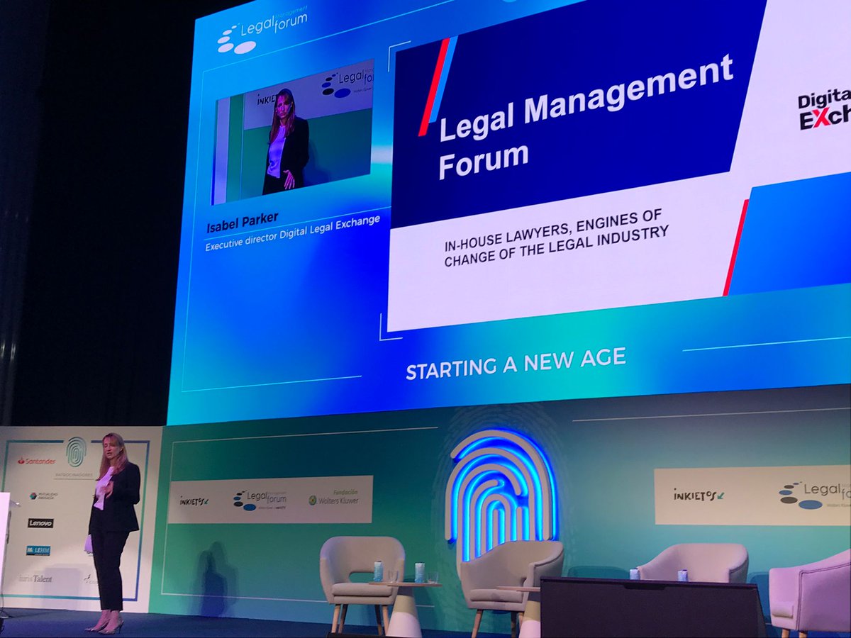 Mc_LEHM's tweet photo. Excellente ponencia de Isabel Parker sobre los motores del cambio de la industria legal #LegalManagementForum https://t.co/3sC9yiKiBi