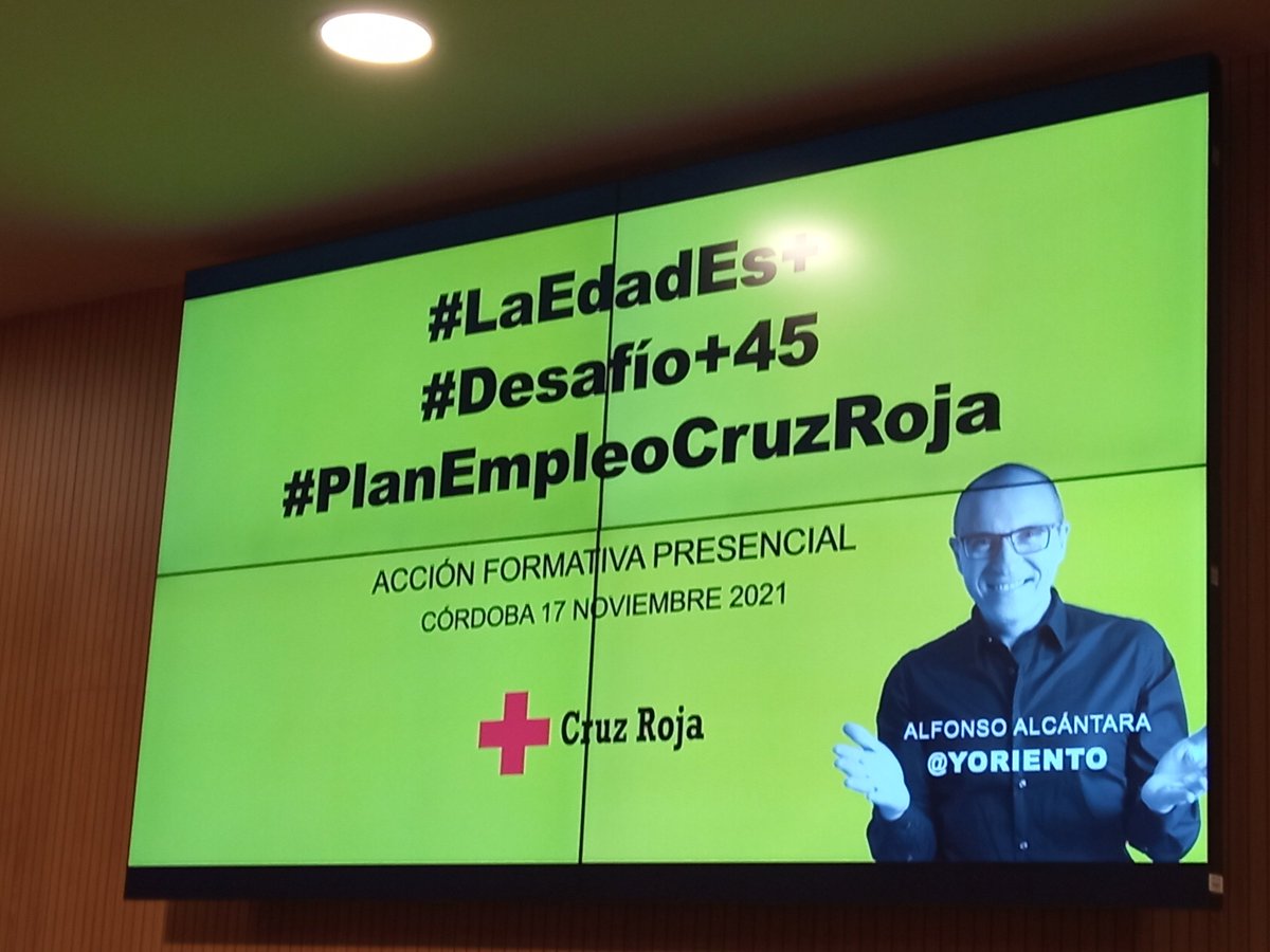 ToledanoLourdes's tweet photo. Arrancamos Acto Desafío +45
#LaEdadEs+
#Desafio+45
#PlanEmpleoCruzRoja 
@CruzRoja_Empleo @CruzRojaCordoba  @Yoriento https://t.co/d8CsPt2pWd