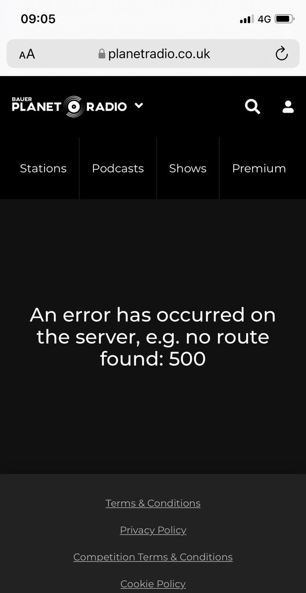 Orllagher17's tweet photo. @coolfm I’m trying to enter the Cash Call online and keep getting this error message, any ideas what’s up? Thanks 😊 https://t.co/W8JDad0hwb