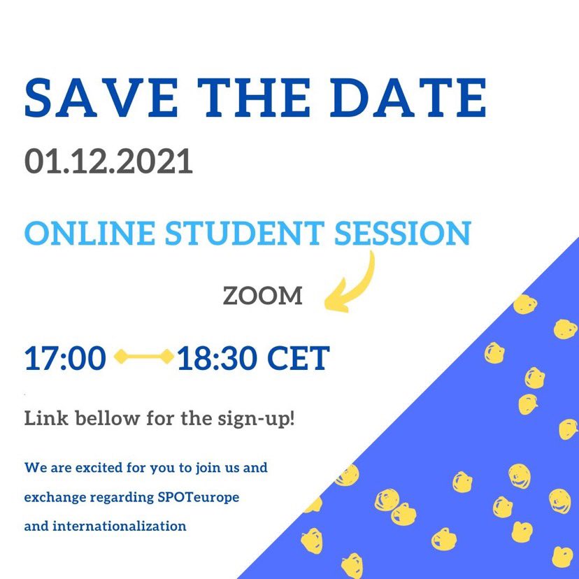 SPOTeurope's tweet photo. What about ending your year with a SPOTeurope event? 🤩
On the 1st of December at 5pm CET we have our Student Session!
If you want to join us, please do your registration here https://t.co/FeRGFt46MJ https://t.co/Wm8GJa98ES