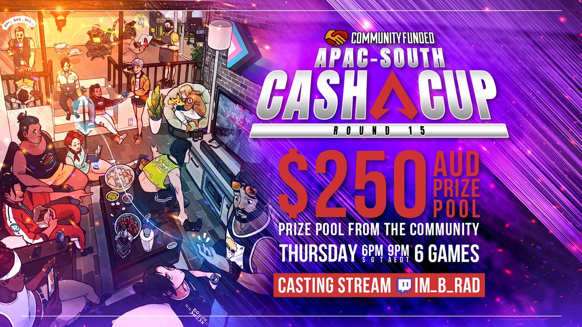 Tomorrow night is a special Cash Cup 💰🏆 The prize is community funded 💖 Thanks to those that have contributed 🙏 

Shoutout to <a href="/Exodus_txt/">Exodus</a> <a href="/auTheRealJTrain/">TheRealJTrain</a> <a href="/KinggItss/">ItssKingg</a> for their 💸 + <a href="/OCELowKey/">LowKey</a> for always running it smoothly

I wonder... is RIG playing? Be there to find out! 😉