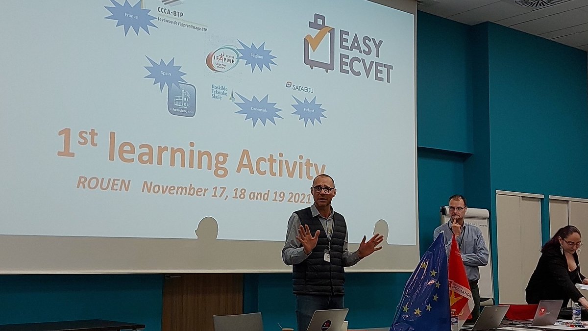 First #irl #worktrip after #Covid_19 #pandemia It's time for #easyECVET in #Rouen #France