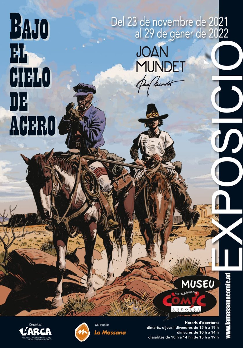 lamassanacomic's tweet photo. 🇦🇩 Nova expo! Del 23 de novembre al 29 de gener podreu gaudir de l'exposició de "Bajo el cielo de acero" del nostre amic @joanmundet! 🇪🇦 Nueva expo! Del 23 de noviembre al 29 de enero podréis disfrutar de la exposición de "Bajo el cielo de acero" de nuestro amigo @joanmundet! https://t.co/mqwtZVs5FC
