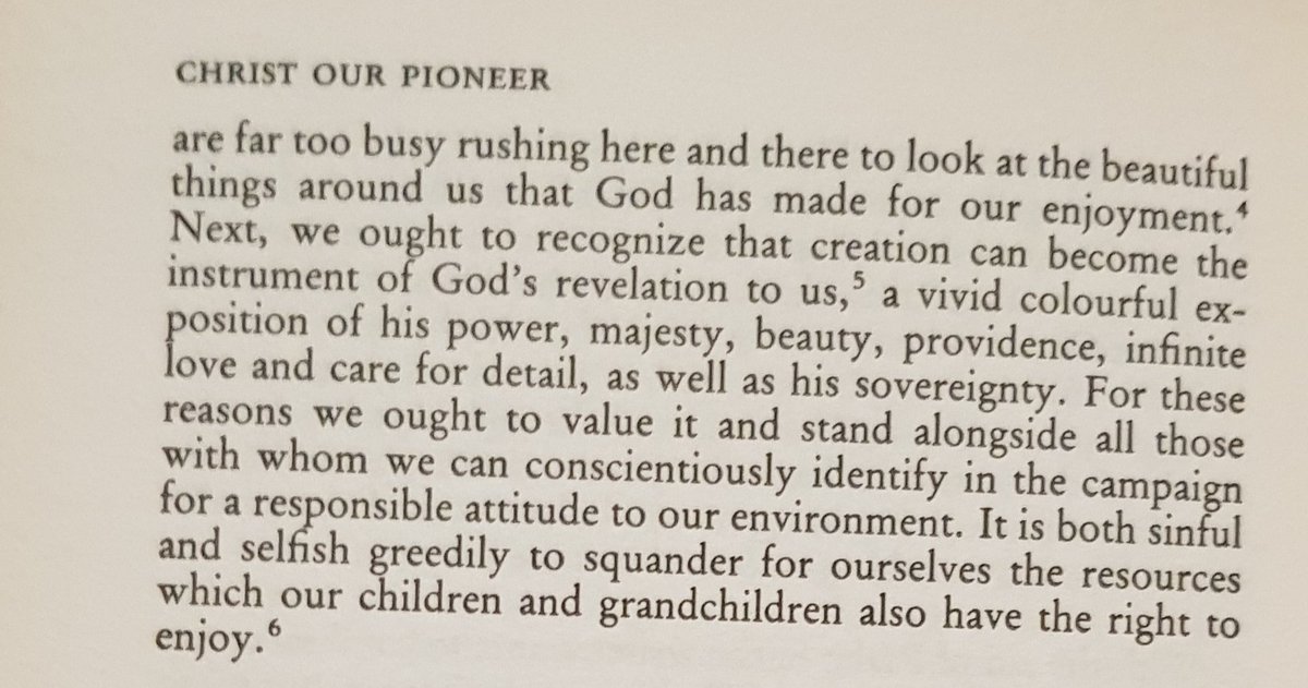 TheJamesJGlass's tweet photo. To all my Christian friends who think that being concerned about the environment is to embrace some kind of neo-paganism.
The attached was written by evangelical pastor and Bible teacher Raymond Brown in 1982. No, that's not a typo. It was 1982. #theearthistheLords #lookafterit https://t.co/b2gFrsyZQH