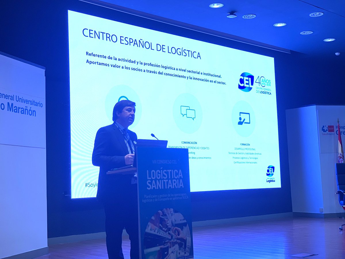 CELlogistica's tweet photo. @Ram_GarGar, miembro del comité del evento CEL Logística Sanitaria y director general del CEL, explica que “el @CELlogistica es el punto de encuentro de los profesionales de la logística desde 1978”.
#logisticasanitaria #jornadascel #soylogistica https://t.co/rrE0cvQCwM