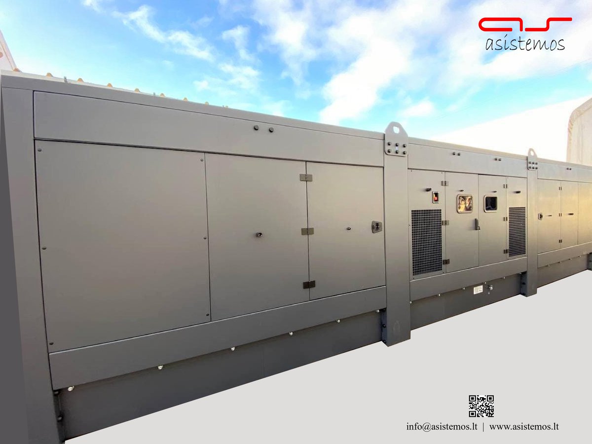 asistemos's tweet photo. EN
#Asistemos introducing innovative #FOGO diesel generating set consisting of two synchronized generator, arranged in one common canopy. It will be used as a backup generator for the new 14,000 sq.m. modern office business center in Vilnius - #Freedom36. https://t.co/KAqrqXW04f