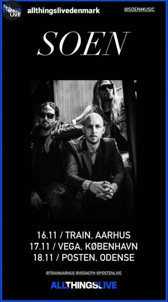 Our very first show in Denmark was a blast last night! 💥 Tonight our tour with <a href="/soenmusic/">SOEN</a> continues in Copenhagen! 🇩🇰

#oceanhoarse #soen