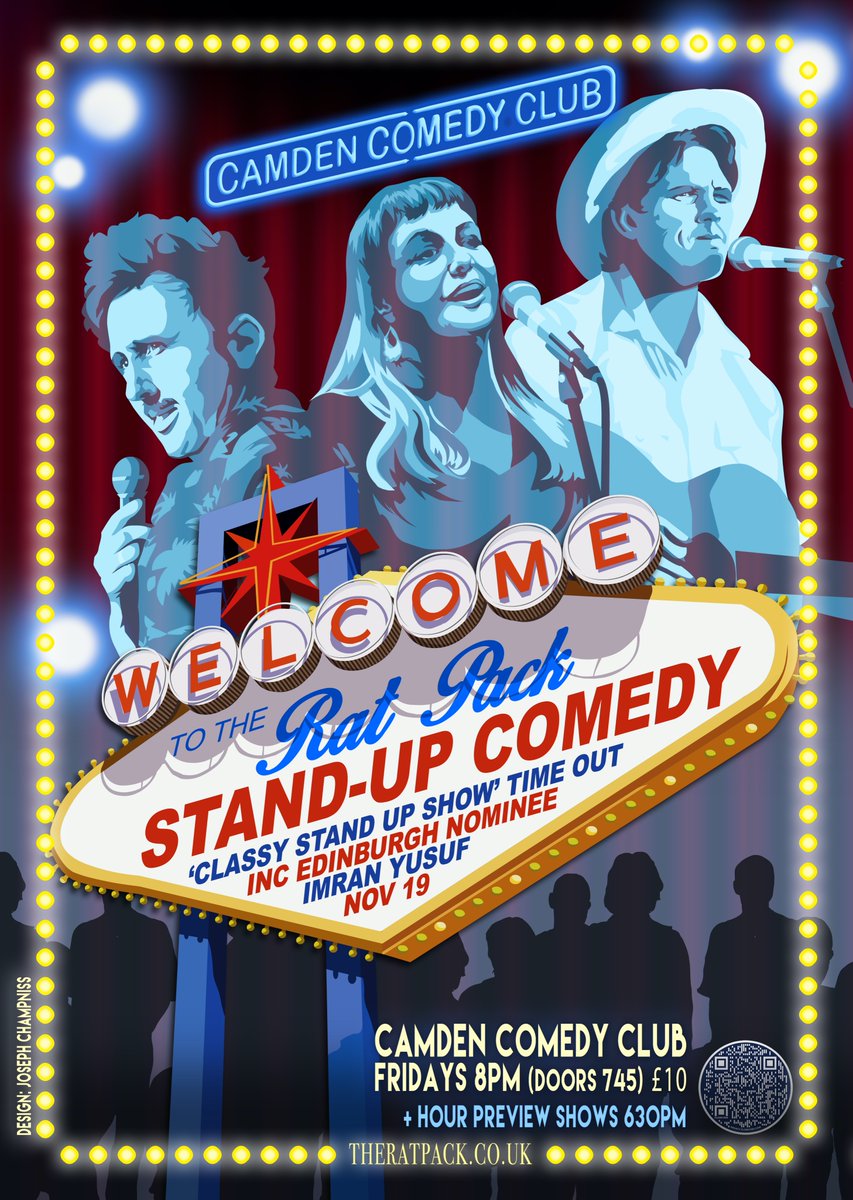 The Rat Pack Stand-up Comedy (@_theratpack) on Twitter photo Grab £10 tickets for the 8pm show this Friday <a href="/CamdenComedy/">Camden Comedy Club</a> <a href="/CamdenHead/">Camden Head</a> inc Edinburgh Comedy Award Nominee <a href="/imranyusuf/">Imran Yusuf</a>!
listings.camdencomedyclub.com/events/2021-11…
Plus catch the first outing of multi award-winning <a href="/nathancassidy/">Nathan Cassidy</a>'s new show Hot Tub God for £5/PWYW at 630pm listings.camdencomedyclub.com/events/2021-11… Grab £10 tickets for the 8pm show this Friday <a href="/CamdenComedy/">Camden Comedy Club</a> <a href="/CamdenHead/">Camden Head</a> inc Edinburgh Comedy Award Nominee <a href="/imranyusuf/">Imran Yusuf</a>!
listings.camdencomedyclub.com/events/2021-11…
Plus catch the first outing of multi award-winning <a href="/nathancassidy/">Nathan Cassidy</a>'s new show Hot Tub God for £5/PWYW at 630pm listings.camdencomedyclub.com/events/2021-11…