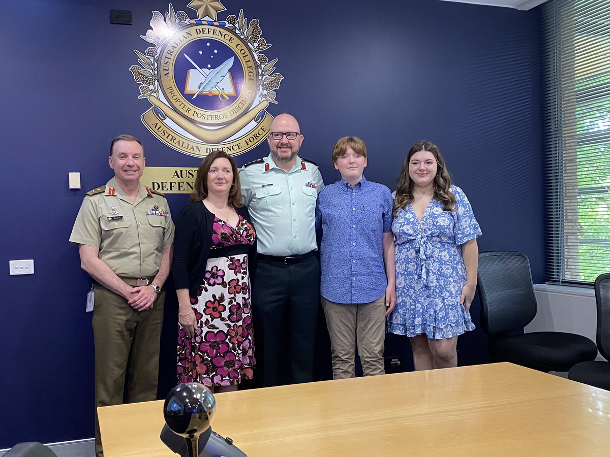 As the 2021 DSSC program nears its completion, it’s time to pause and recognise our people. Congratulations to AIRCDRE Dave Houghton and COL Erik Andresen (Canada) on your promotions!!! <a href="/WarintheFuture/">Mick Ryan, AM</a> <a href="/ComdtAWARC/">Brigadier Lara Troy, CSC</a>