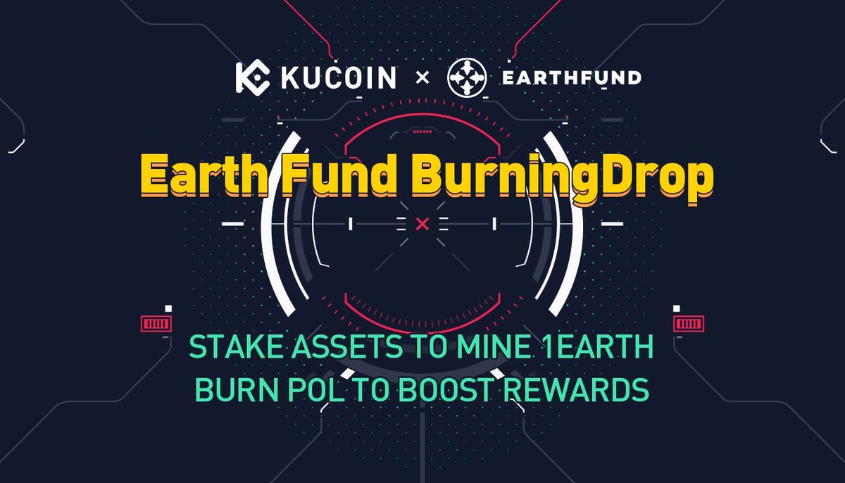 kucoincom's tweet photo. 1EARTH @EarthFund_io is available on #BurningDrop!

💰 Stake $USDT/ $KCS/ $ETH to mine 1EARTH

🔥 Burn $POL to get extra allocation

⌛️ Subscription starts from 2pm on Nov 17, 2021 (UTC)

Details: https://t.co/lEX9sC2Krk https://t.co/6xFjS3Bmjd