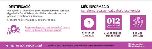 ccamcat's tweet photo. Inscripció prèvia als #ajutsdirectes per a la solvència empresarial - 3a convocatòria
📅 Termini: 19 de novembre a les 14h
L'ordre d'inscripció no es tindrà en compte per a la concessió dels ajuts.
📲 https://t.co/AzaruF731N
#AjutsSolvència https://t.co/VzaFt5cWVG
