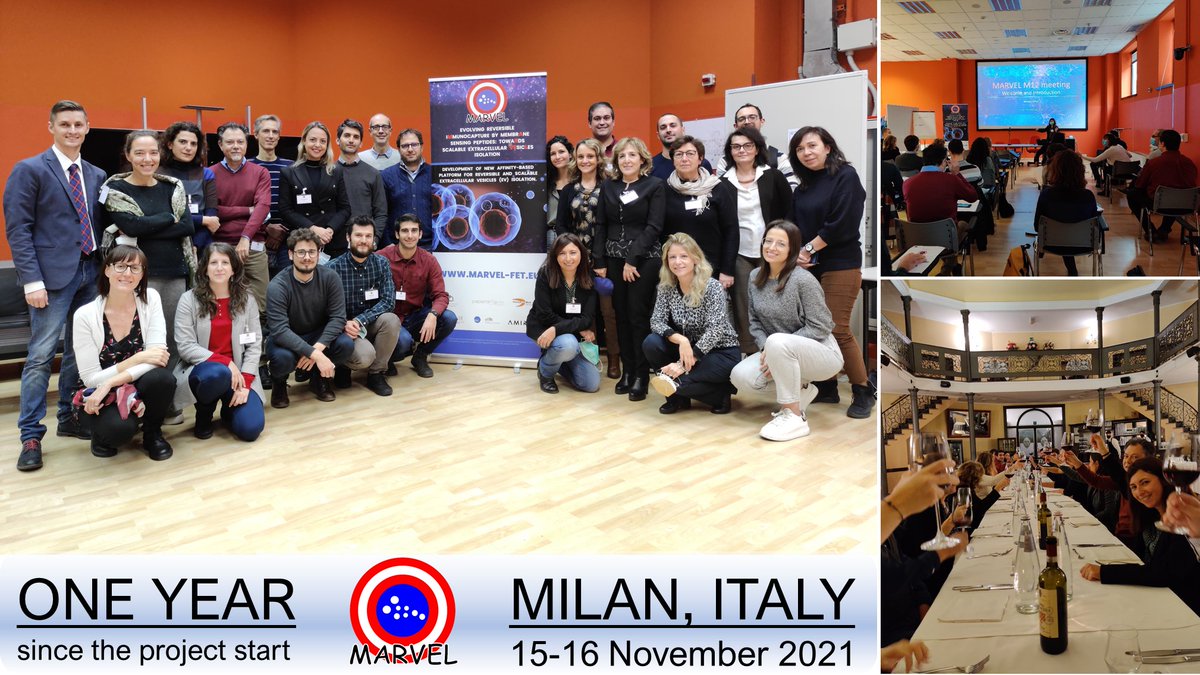 MARVEL FETPROACT Project (@marvel_h2020) on Twitter photo MARVEL Project – 1 YEAR #ANNIVERSARY 🥳🎉
On 15-16 November 2021, we had our first in-person #meeting organized by the <a href="/cnr_scitec/">CNR - SCITEC</a> partner. We highlighted the achievements of the first 12 months of the #project and discussed our next steps.
More ⏩ bit.ly/3qOTmRd MARVEL Project – 1 YEAR #ANNIVERSARY 🥳🎉
On 15-16 November 2021, we had our first in-person #meeting organized by the <a href="/cnr_scitec/">CNR - SCITEC</a> partner. We highlighted the achievements of the first 12 months of the #project and discussed our next steps.
More ⏩ bit.ly/3qOTmRd