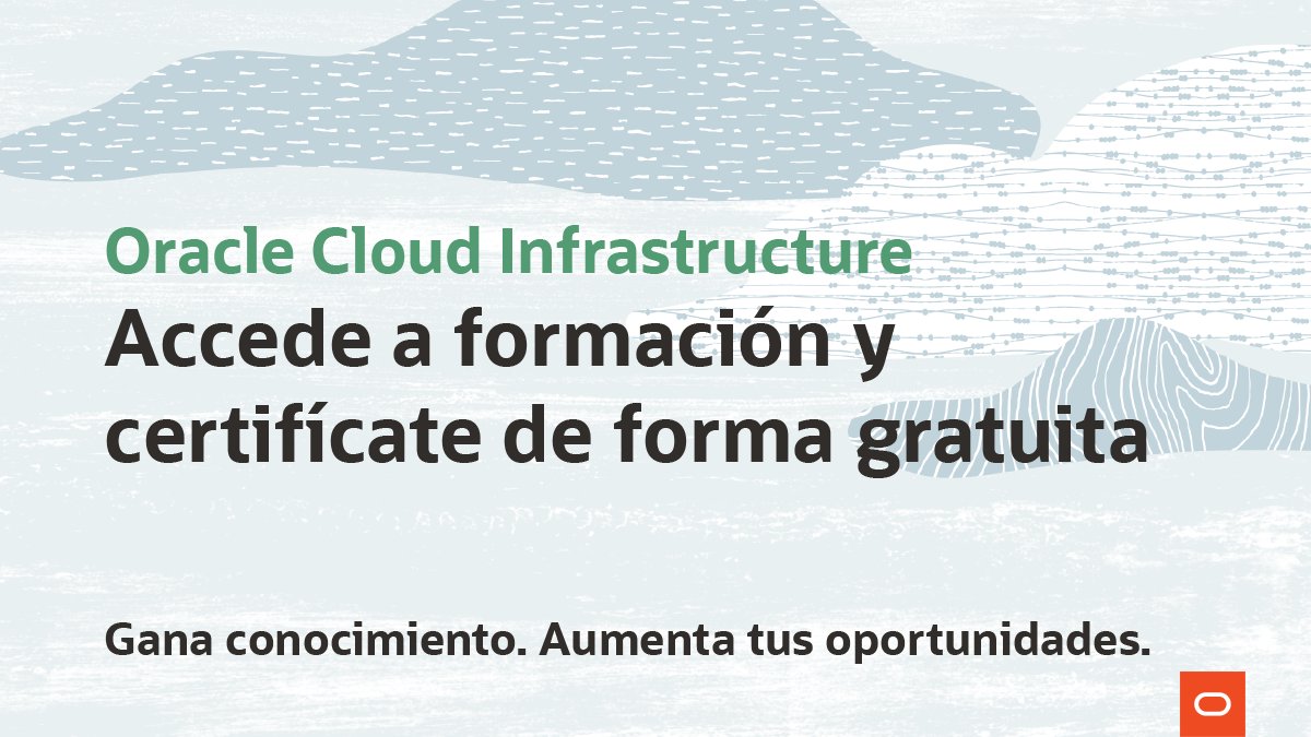oracle_es's tweet image. ¡Ponte al día en #cloud gratis! ☁️ ☁️ ☁️ 
📖 🎓 Hasta el 31 de diciembre estamos ofreciendo contenido oficial sobre OCI y exámenes de certificación gratuitos.
Es el momento. ¡No dejes pasar esta oportunidad de aprendizaje!
📌 social.ora.cl/6012J5Z92
