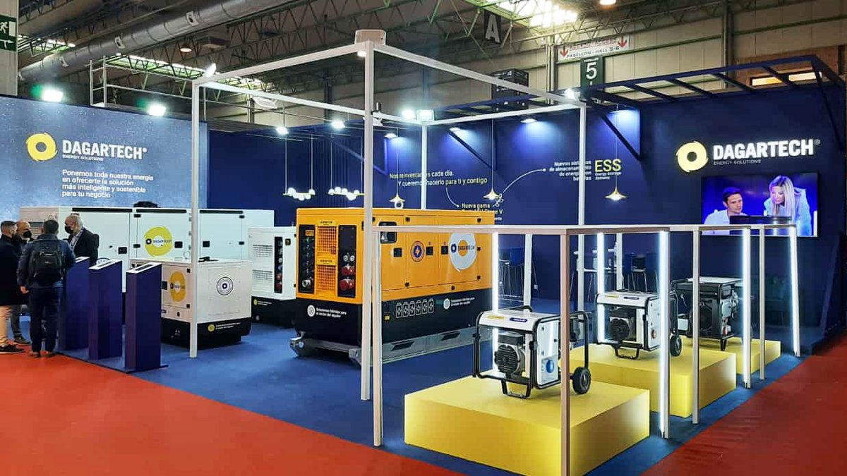 dagartech's tweet photo. 🔅¡Estamos en @SMOPYC!
📍 Pabellón 4. Stand 1-7
Ya estamos listos, esperándote en SMOPYC con nuestra gama #EUStageV y nuestro sistema de almacenamiento de baterías (#ESS 🔋🔋🔋).
#gruposelectrogenos #generatorsets #groupeselectrogenes #gruposgeradores https://t.co/IPyj5xND2Z