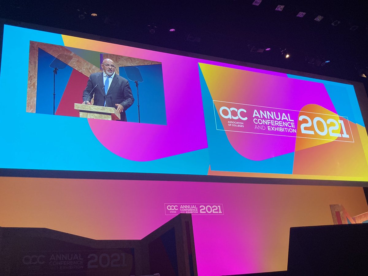 “It will need a team effort, we are in this together” <a href="/nadhimzahawi/">Nadhim Zahawi</a> discussing how we are in the era of Skills levelling up and need to have closer alignment of employers and FE, IoT expansion and a focus on apprenticeships #AoCConf #LevellingUp