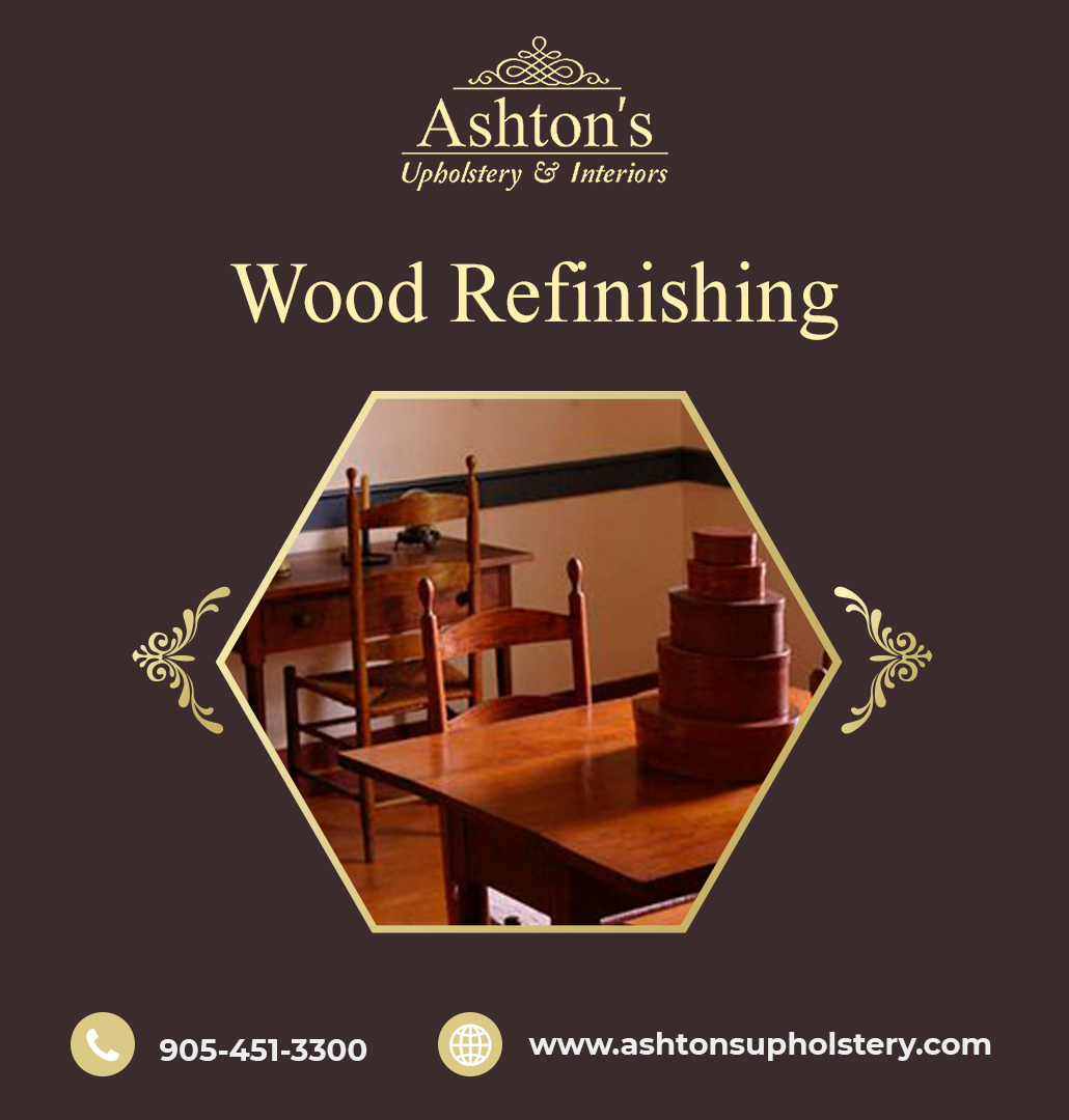 Ashtonsinterior's tweet image. We specializes in wood refinishing, repairs and re-gluing of furniture for your home, restaurant or hotel. 

Contact us today!
📞 905-451-3300
📧 info@ashtonsupholstery.com
✅ ashtonsupholstery.com
#Upholsteryservice #Upholstery #furniturerestoration #woodrefinishing