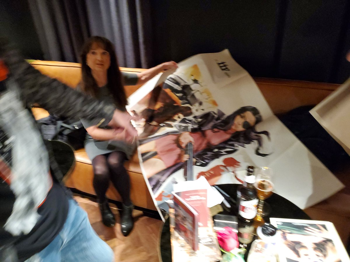 Cultpix1's tweet photo. A brilliant evening at #EverymanBroadgate with #christinalindberg meeting her fans, signing posters and introducing "Anita - Swedish Nymphet". Thank you to the amazing staff for making us feel at home and looking after her and us so brilliantly. @Everymancinema @klubbsuper8 https://t.co/Jh29TGxR4R