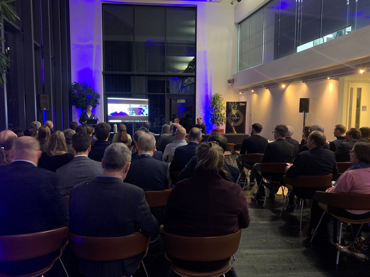 OBN_UK's tweet photo. A great BioTuesday event yesterday evening, kindly hosted by @OxfordSciencePK focusing on the revolution that a.i. is bringing to drug discovery, making it quicker, cheaper, & more focused. For all the details https://t.co/hQFwwxpxCG See you for our Christmas Lecture on 14 Dec! https://t.co/gmxCyAHjQe