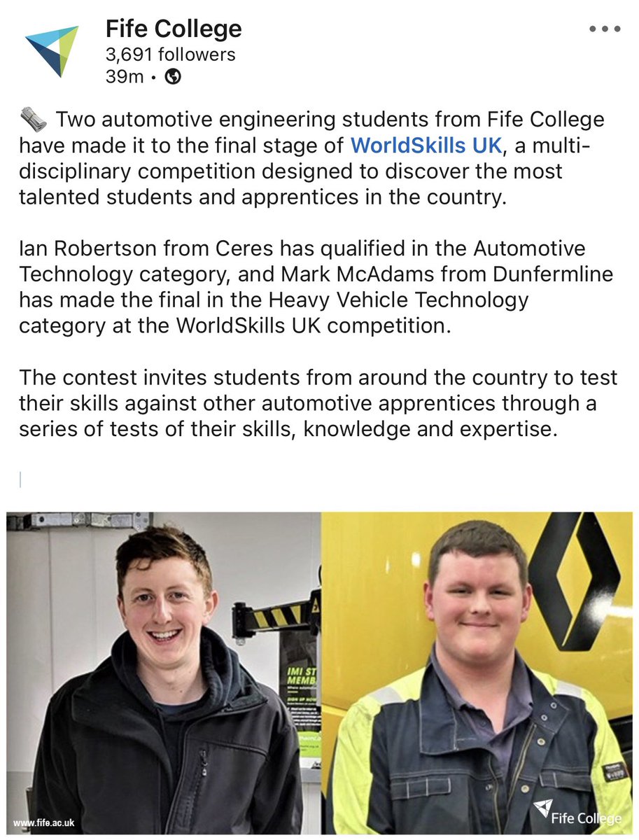 Engineering Fife College (Engineering_FC) Twitter