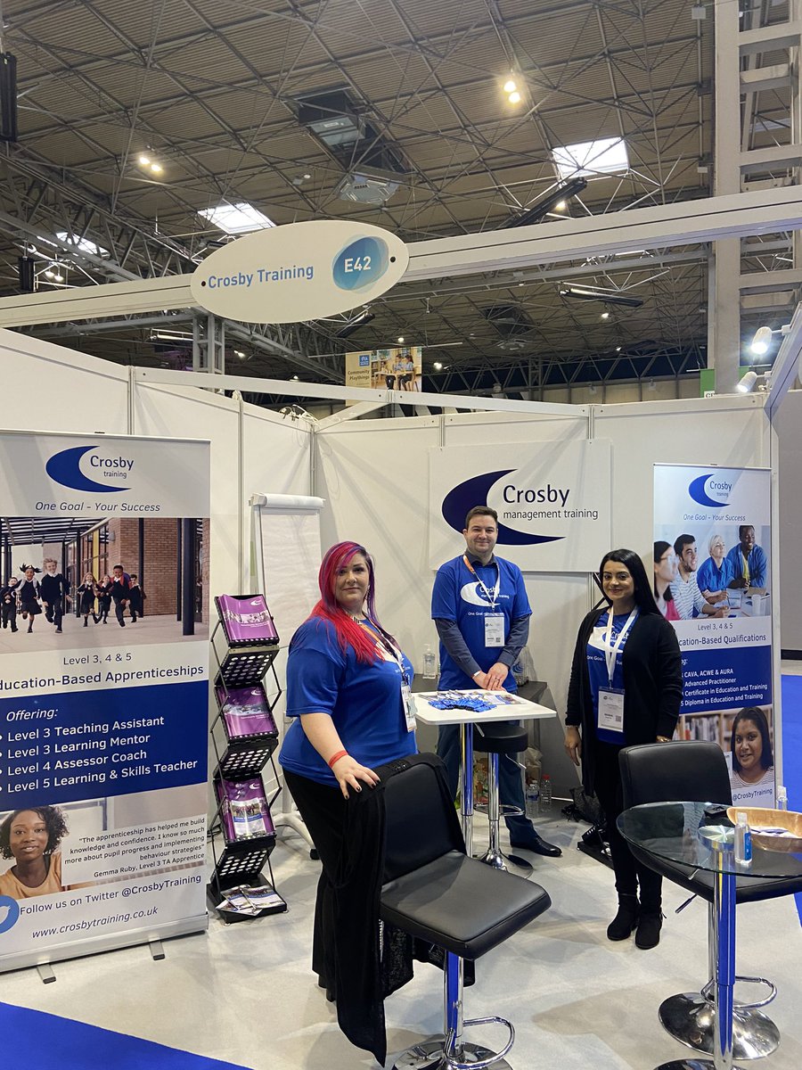 CrosbyTraining's tweet image. We’re here at the NEC Schools and Academies Show!
Come and visit stand E42! #SAASHOW21 #EdTechsummit21 @SAA_Show