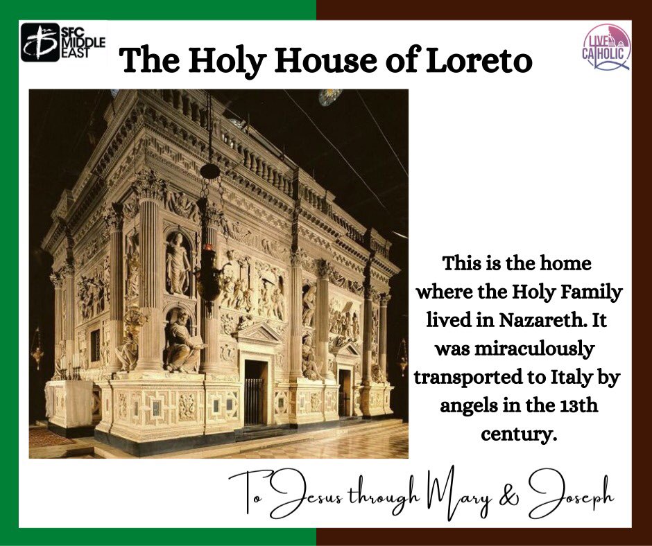 SFCMiddleEast's tweet photo. A Blessed St. Joseph Wednesday everyone! ❤️

“The holiest house in the world is in Italy.
It used to be in the Holy Land, but it moved.”

*The Wonders of Our Spiritual Father 

St. Joseph, pray for us. 😇

#IteAdIoseph
#LiveCatholic
#StJosephWednesday https://t.co/y9cL9qLK5V