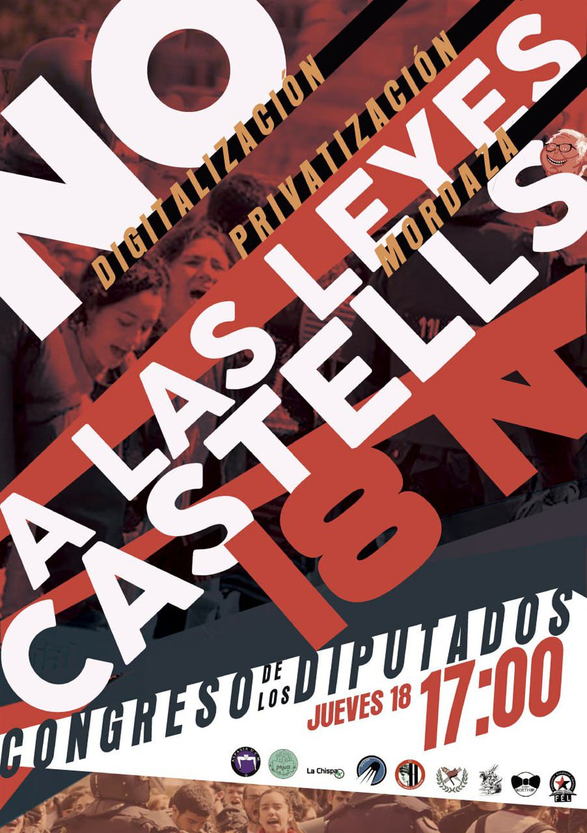 Mañana nos vemos a las 17:00 frente al congreso de los diputados para manifestarnos por nuestros derechos y por una Universidad Pública, Gratuita y de Calidad.

Porque la Uni no es solo para ir a clase, ¡Organízate y lucha!