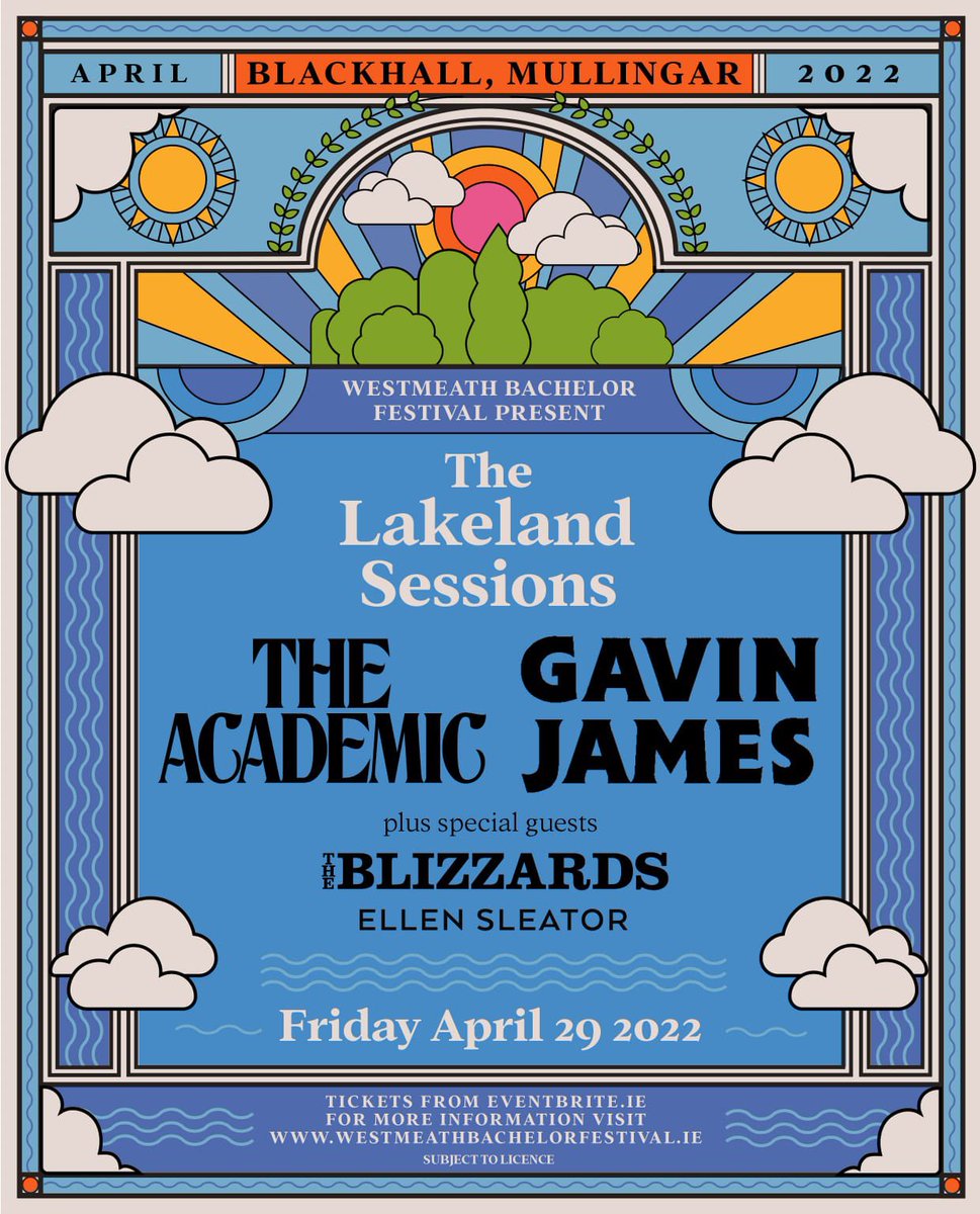 MULLINGAR, WE’RE COMING HOME! ❤️
Delighted to announce we’ll be playing a very special show for The Lakeland Sessions on April 29th 2022. 🙌
Tickets on sale Friday at 10am.