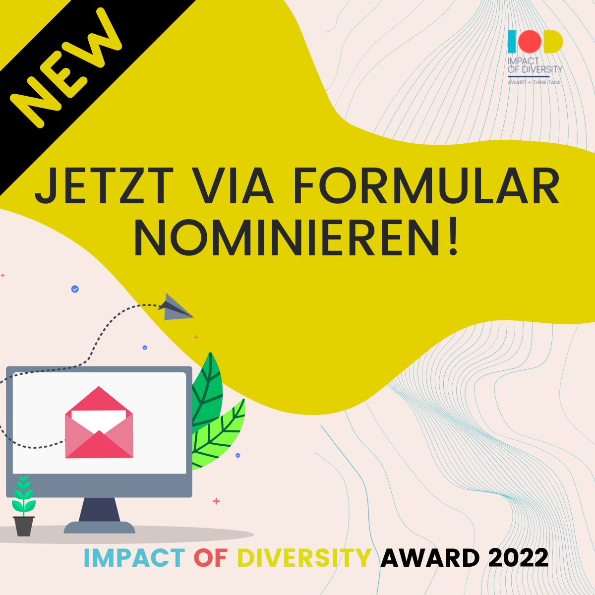 📢 Aufgepasst: Neue Möglichkeit zur #Nominierung! Ihr kennt Persönlichkeiten und Initiativen, die es absolut verdient hätten sichtbarer mit ihrem Engagement zu werden?

Einfach das Formular ausfüllen und wir benachrichtigen Eure Nominierten 🙌🏽
👉 ttps://hubs.li/H0_n1Z40