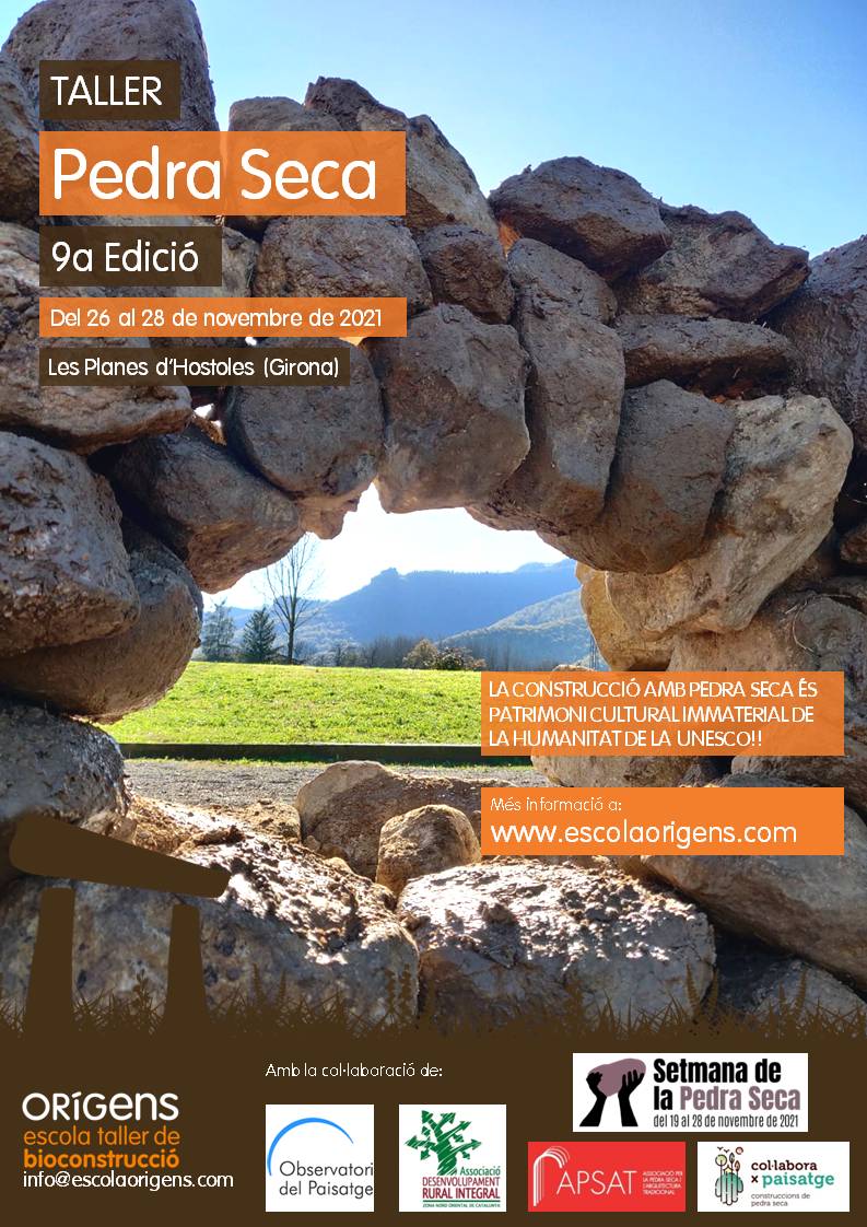 Pròxim Taller de Pedra Seca (9a Edició)
Últimes places. No us ho perdeu!! 
Del 26 al 28 de novembre.
Més informació escolaorigens.com
Amb la col·laboració de:
#observatoridelpaisatge
#setmanadelapedraseca #collaboraxpaisatge #adrinoc
#apsat.pedraseca
<a href="/apsat/">AP SMS KHASE KAR RAH</a>.pedraseca