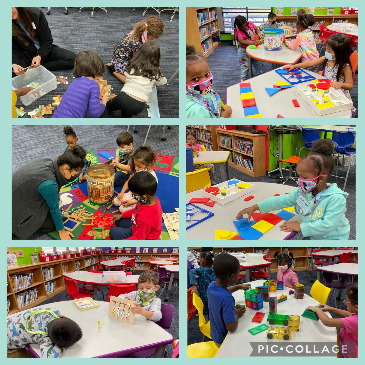 Haggarlc's tweet photo. So excited to welcome our youngest learners to maker space today! @haggarprek They had a great time! #haggarlearns https://t.co/eDb8wnt8NZ
