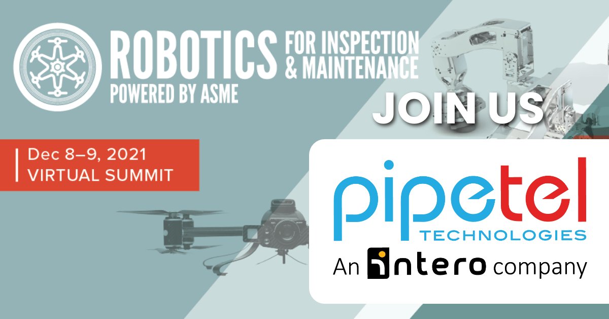 InteroAmericas's tweet photo. We're a sponsor at the @ASMEdotorg #Robotics for #Inspection &amp; Maintenance virtual show. See our presentation "Using Robotics to #Inspect #Facility &amp; #Terminal Piping" 2:30pm on Dec 8 to learn how we inspect #unpiggable #pipes.

Get more info &amp; register: https://t.co/tWtChSec2p https://t.co/Cx9fWJQzuM