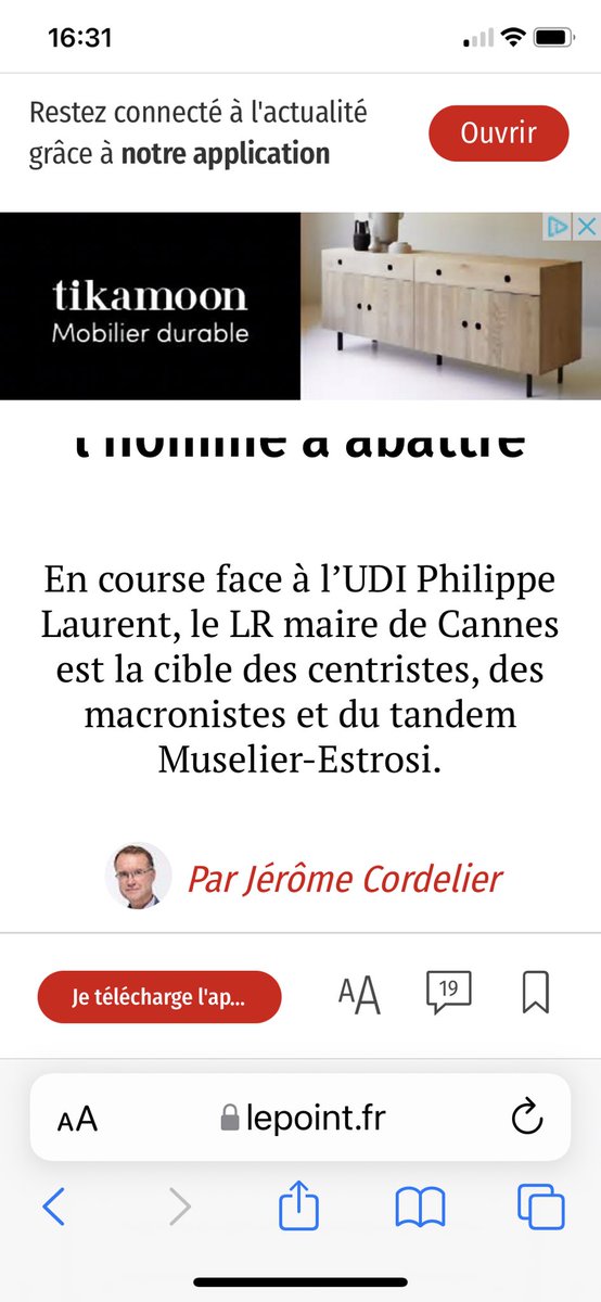simplythe13's tweet photo. Pour info là une du point. Bravo @davidlisnard https://t.co/xQHSOqSh1h