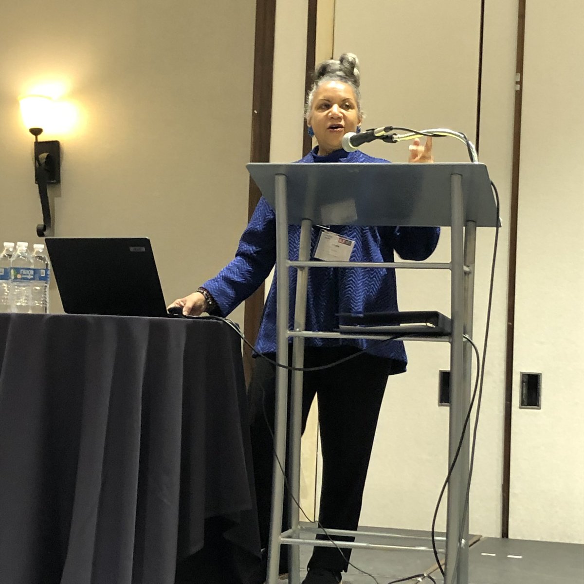 Lectriclib's tweet photo. Today @ilfonline #forwardbound2021 #ilfannual2021 author, journalist, and historian @aleliabundles inspires the members with her wisdom & love of libraries. https://t.co/W6YBnrU9v6