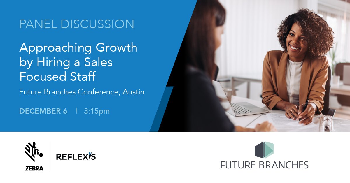 ReflexisSystems's tweet image. Meet us at Future Branches in Austin! Hear about building profitable branch relationships. reflexisinc.com/resources/even…