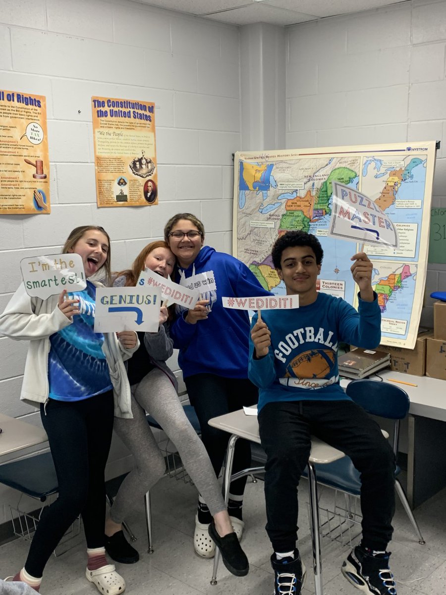 Pt. 2 - Winners of our American Revolution break out room in social studies class! #Beroyal