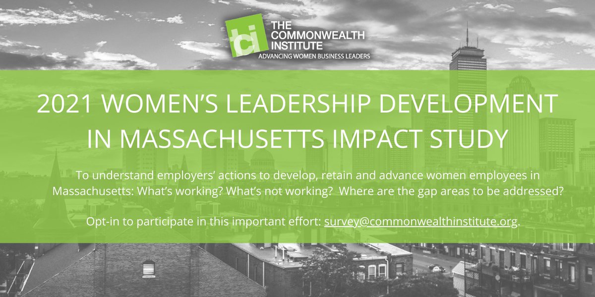 LAST CHANCE to participate in the 2021 Women’s Leadership Development Impact Study! This year's research addresses the barriers and accelerators to create a more robust pipeline for ALL women as we emerge from the COVID-19 “shecession"
bit.ly/TCI-Research