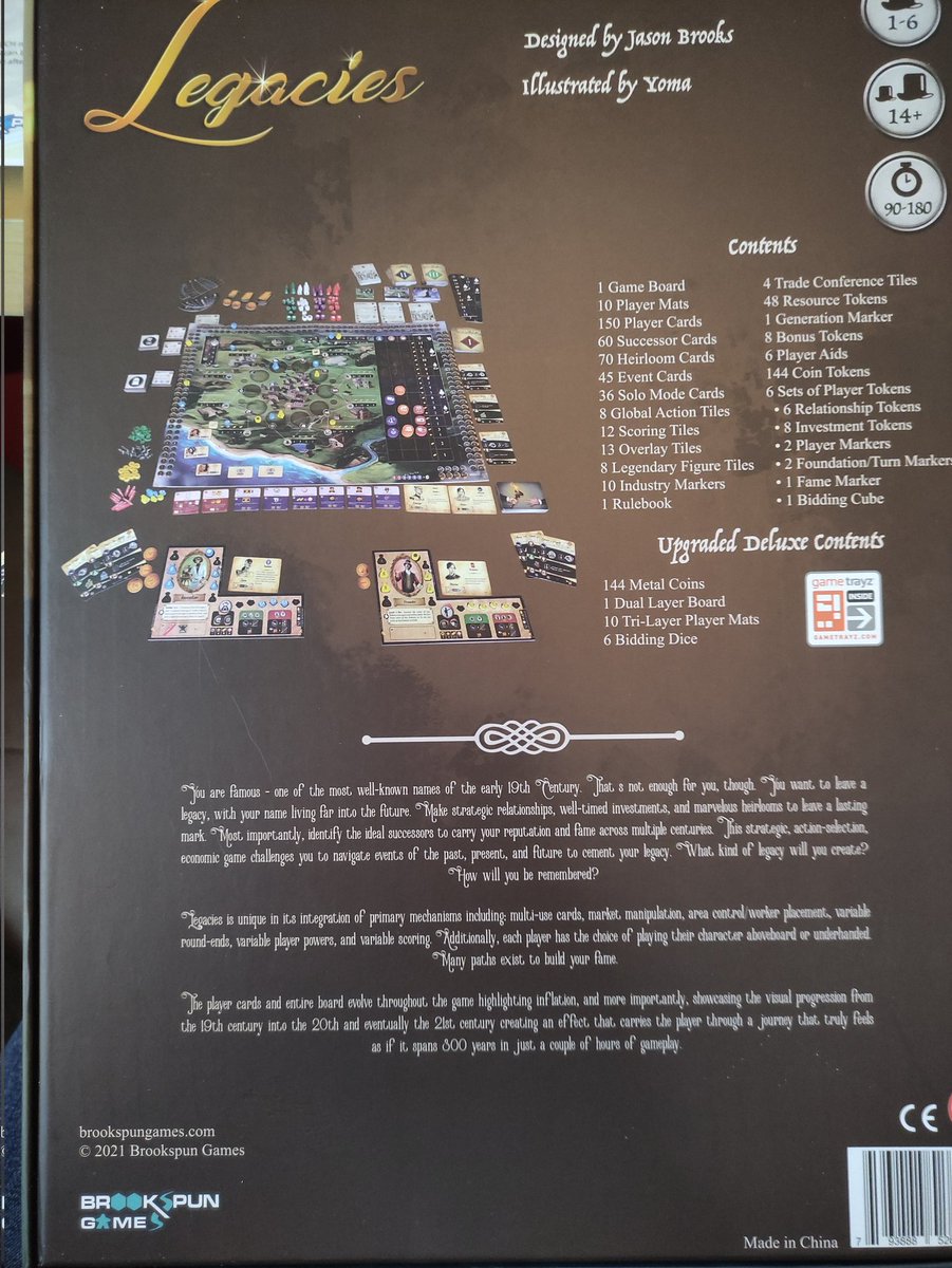 ExpertGameAward's tweet photo. L'arrivée de Chicago qui fait plaisir : Legacies de @brookspungames . La douane n'est pas donnée mais on l'oublie en prenant la boîte en main et en découvrant le petit mot. Thanks Jason. 🥰 https://t.co/Fyk1tUW7st