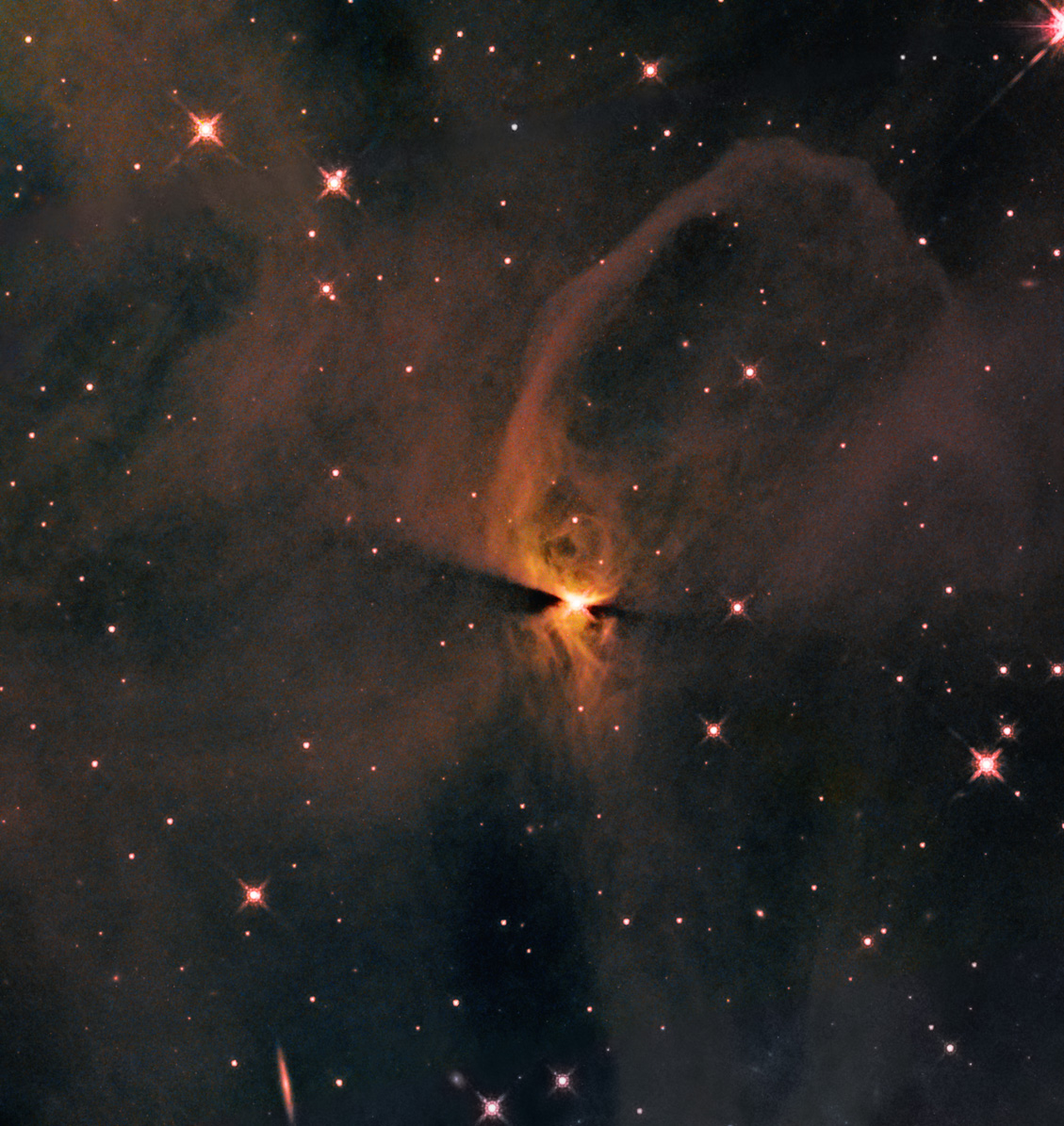 ⭐ A star is (almost) born

This new Hubble image shows a protostar within the reflection nebula IC 2631. Once the protostar collects enough material, nuclear fusion will begin: go.nasa.gov/3nreFq5

#NebulaNovember