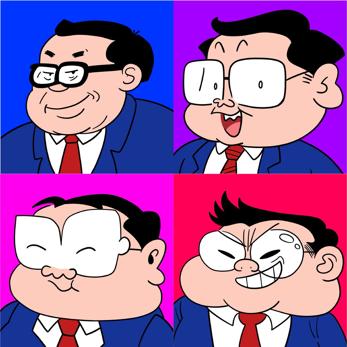 Kaihuaror_NFT's tweet photo. Profile Pics collection #31-40
#Vithit is a character of Mr. Vithit Utsahajit, who often appears in 'KaiHuaRor' comic magazine. If Marvel Comics has Stan Lee  Our 'KaiHuaRor' is also Vithit as well!. 

DROP NOW: 10 styles from 10 cartoonists 
https://t.co/QMWM1Q6wBq https://t.co/kBlUeNepvX