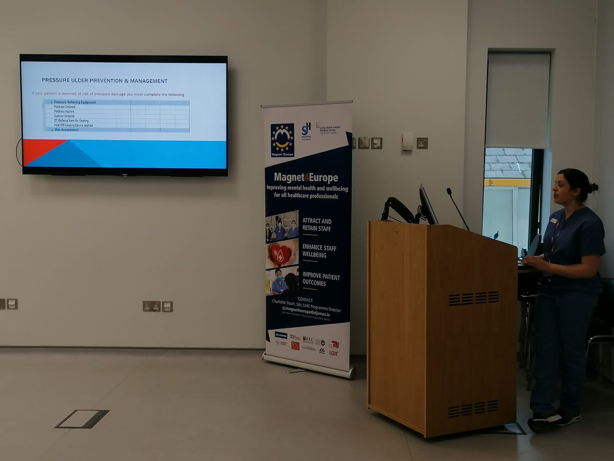 kbradshaw1986's tweet photo. Linking in with the link nurses @DowneyRos @bridlynch @stjamesdublin on the eve of international stop the pressure ulcer day!! Great bunch of nurses who we look forward to working alongside in the future :) #ittakesaream #stopthepressure https://t.co/O7KzrvQMb3