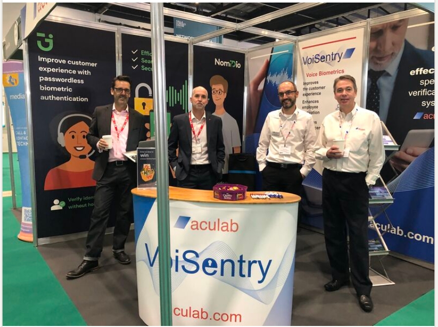 NomidioID's tweet photo. There is still time to visit us at @CallCentreEx to hear about the world of #biometrics and our new #IDC technology. You'll find us with @aculab at stand AF80! #Nomidio #SafeSecureNow #CCCExpo21 #cybersecurity #ExCeLLondon https://t.co/kiw5091kbH