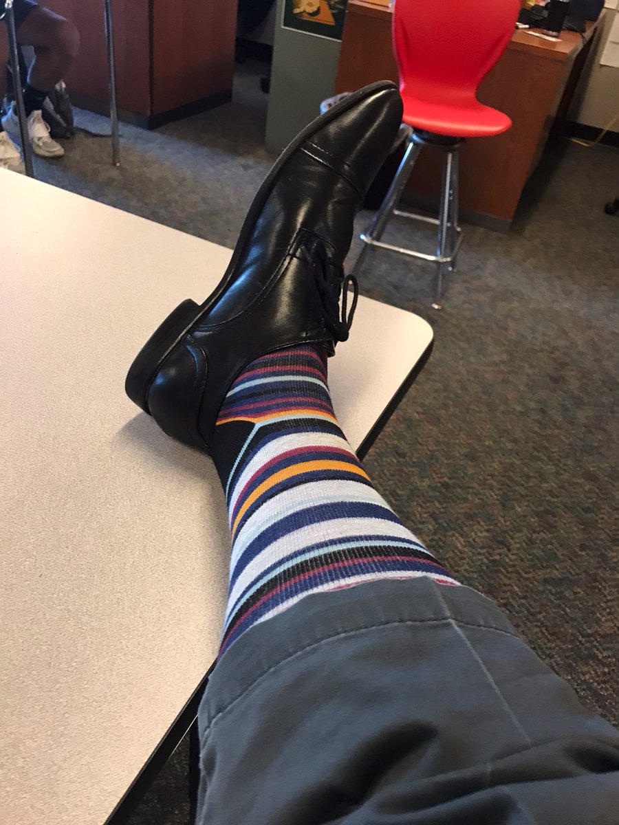 Proudly sporting my new socks from <a href="/HDHSDECA1/">HDHSDECA</a>. Thank you for all that you do for our school! #hdhspride