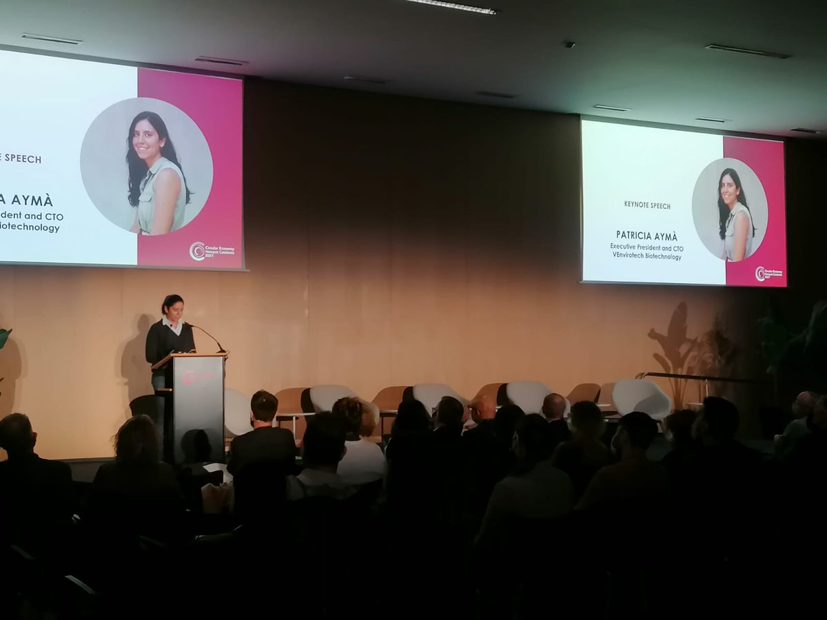 transicioeco's tweet image. A la cloenda #CEhotspotCAT:  Com convertir-te en una #startup d’èxit i alhora ser sostenible amb el planeta? 

🔄 @PatriAyma ens explica la història d’èxit de la seva start-up tecnològica @VEnvirotech: transformar residus orgànics en bioplàstic biodegradable

 #CatalunyaCircular