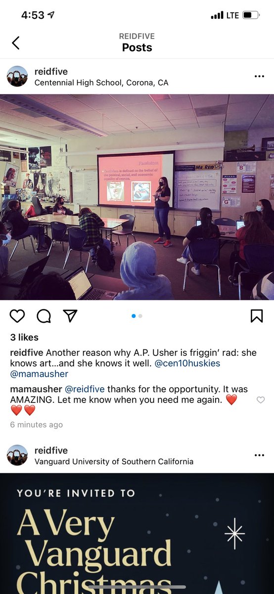 Michelle__Usher's tweet photo. I got to live my first passion yesterday as I taught an ELA class about @barbarakruger and how the themes in her art relate to the novel The Handsmaid’s Tale. The students will create an appropriated work of art that relates to the novel. @Cen10Huskies https://t.co/uNGjEi4u76