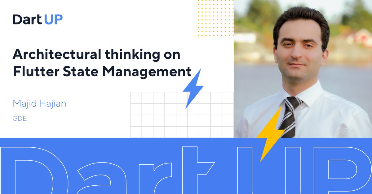If you ask a software architect, which state management is the best for an application, the answer is evident: 'It depends'. In his talk on #dartup2021 <a href="/mhadaily/">Majid Hajian 💙</a> will discuss how to think like an architect when choosing state management.
Join us Dec 3&amp;4: bit.ly/3knbiyu