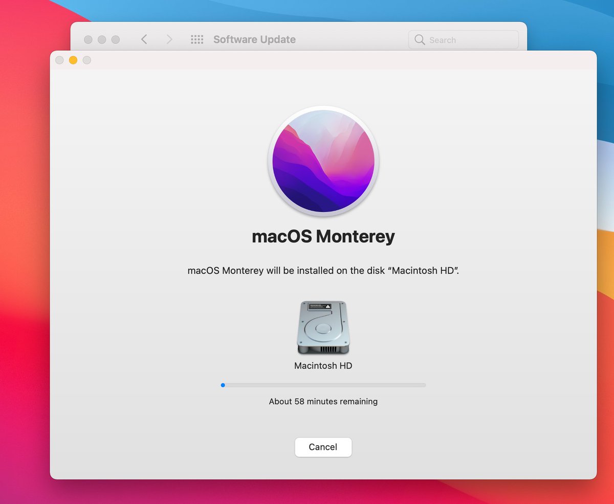 cmfranks's tweet photo. Updating macOS... How long? Oof. Even in Mac time, that's long. https://t.co/Jk5qQThVwP