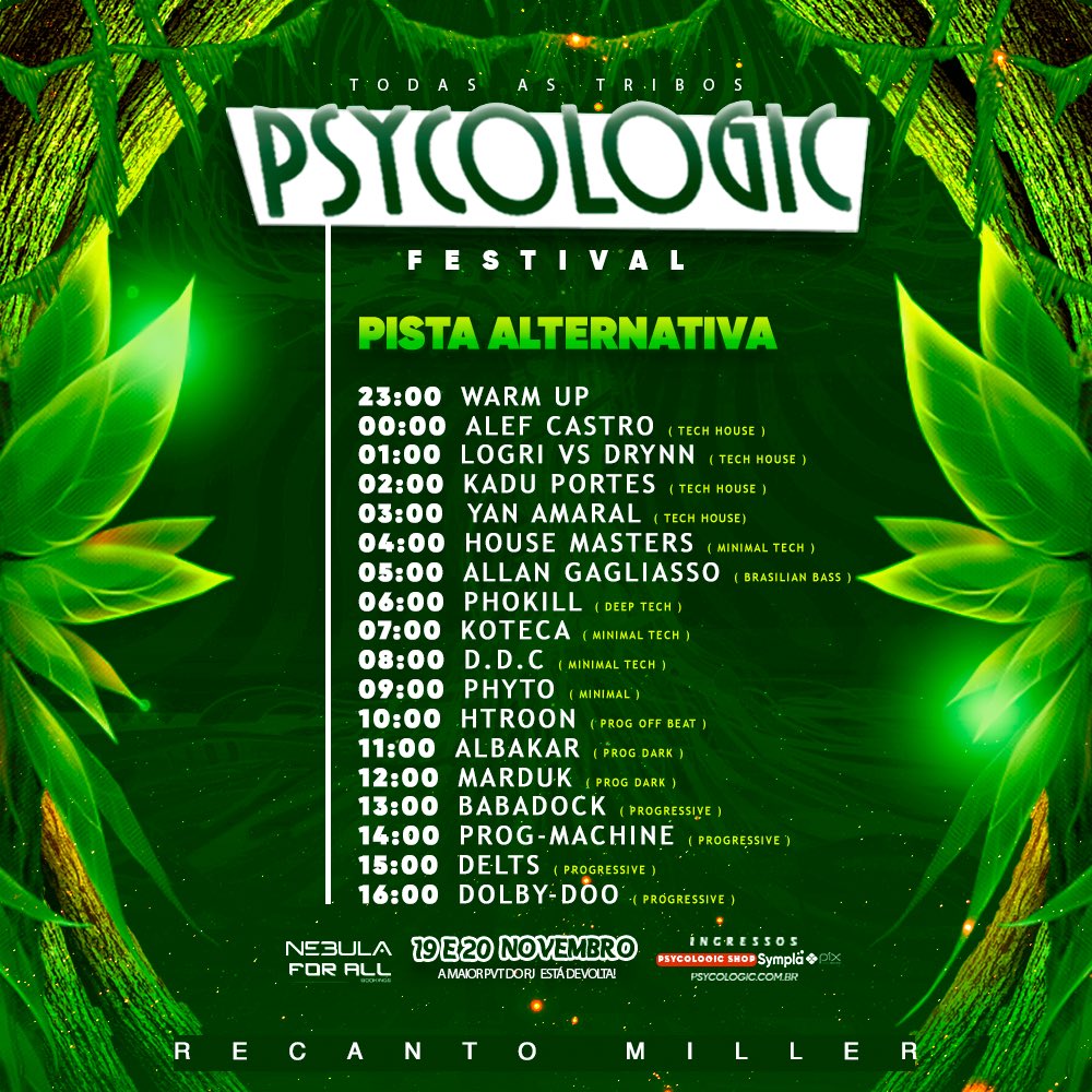 psycologicrj's tweet photo. A Pista Alternativa é a opção para curtir a festa inteira somente as vertentes que te agradam mais. Só a Psycologic faz isso por você. Vamos então! 👽👽
Ingressos: https://t.co/niNbXC2YXj
#eletronicdancemusic #ravesbr #ravesriodejaneiro #psy #psycologic #pistaalternativa https://t.co/63eEnadKwv
