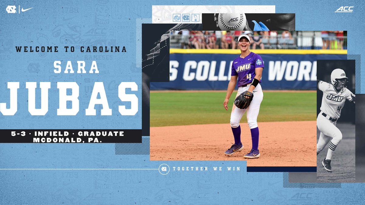 UNCSoftball's tweet photo. Welcome to Carolina, Sara Jubas!  🥎

📰: https://t.co/YfD0cZEzTh

#GoHeels https://t.co/7o9s4PfE7f
