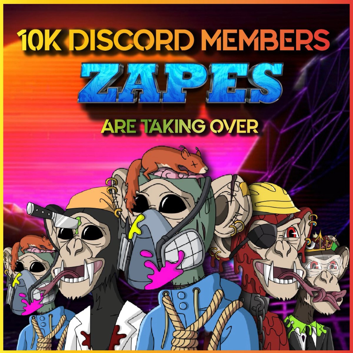 ZombieApesClub's tweet photo. OVER 10k $ZAPES ON @ZombieApesClub DISCORD! 🦍🚀

To celebrate we’re giving away 0.5eth LFG!
To be in with a chance of winning: 
1️⃣Like &amp; RT this post
2️⃣Follow @ZombieApesClub 
3️⃣Join our Discord 📲 https://t.co/iIG5YwiAim

#zombiearmy #nft #nftgiveaway #eth #apenft #zapestoken https://t.co/tN2IrdKDBi