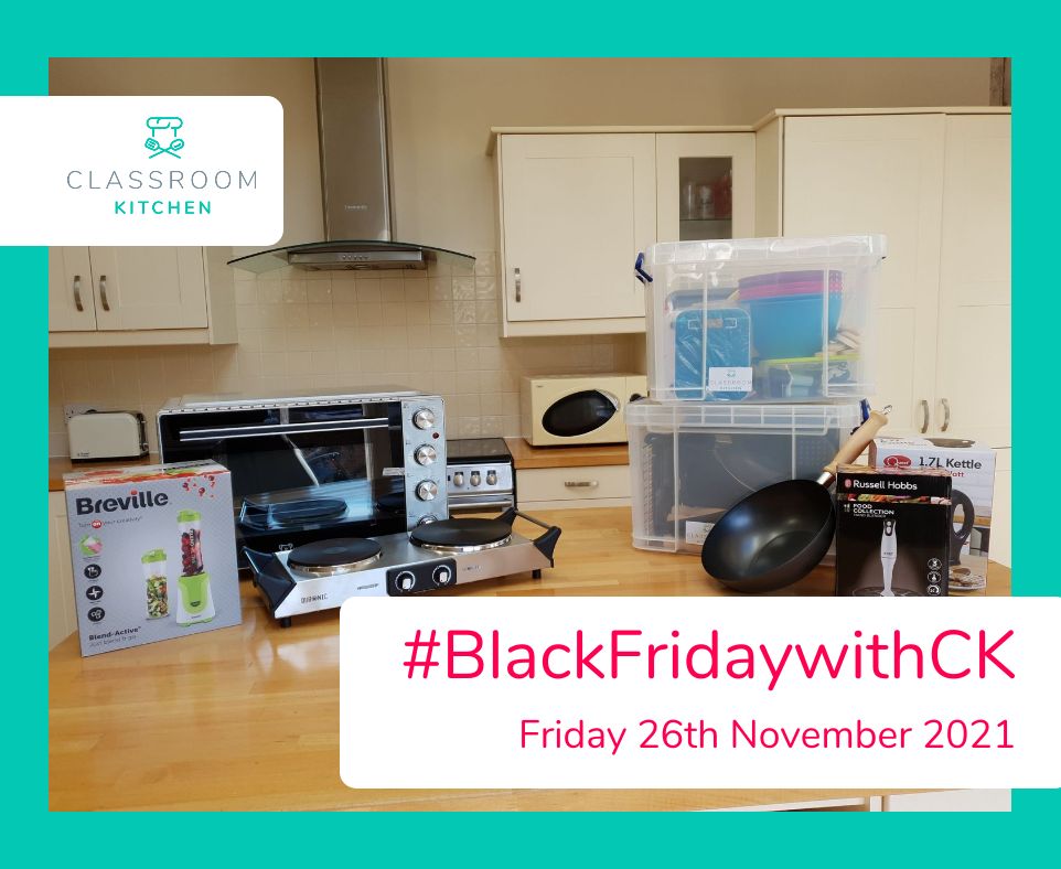 Incoming... #BlackFridaywithCK... for #education 🎉

Get your school cooking for less! 👀 One day only!

Deal previews coming next week so watch this space... 

#educooking #educationmatters #cookingequipment #cookingcurriculum #schoolcurriculum #teachertwitter #edutwitter